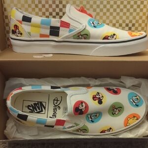 Limited Edition 50th Anniversary Walt Disney World Vans Unisex Slip On Sneakers
